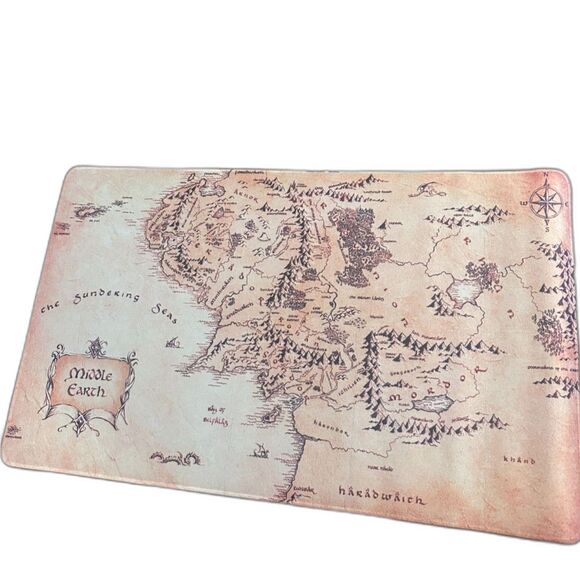 “Lord of the Rings" Middle Earth Map Desk Mat Gaming Mouse Pad XL - Picture 1 of 4